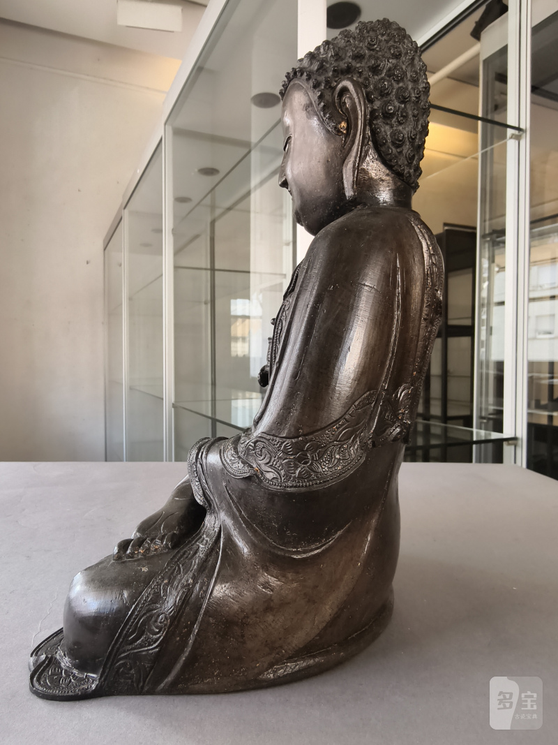A BRONZE FIGURE OF BUDDHA SHAKYAMUNI - 图8